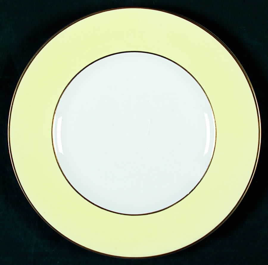 Asprey Yellow Salad Plate by Royal Worcester-1