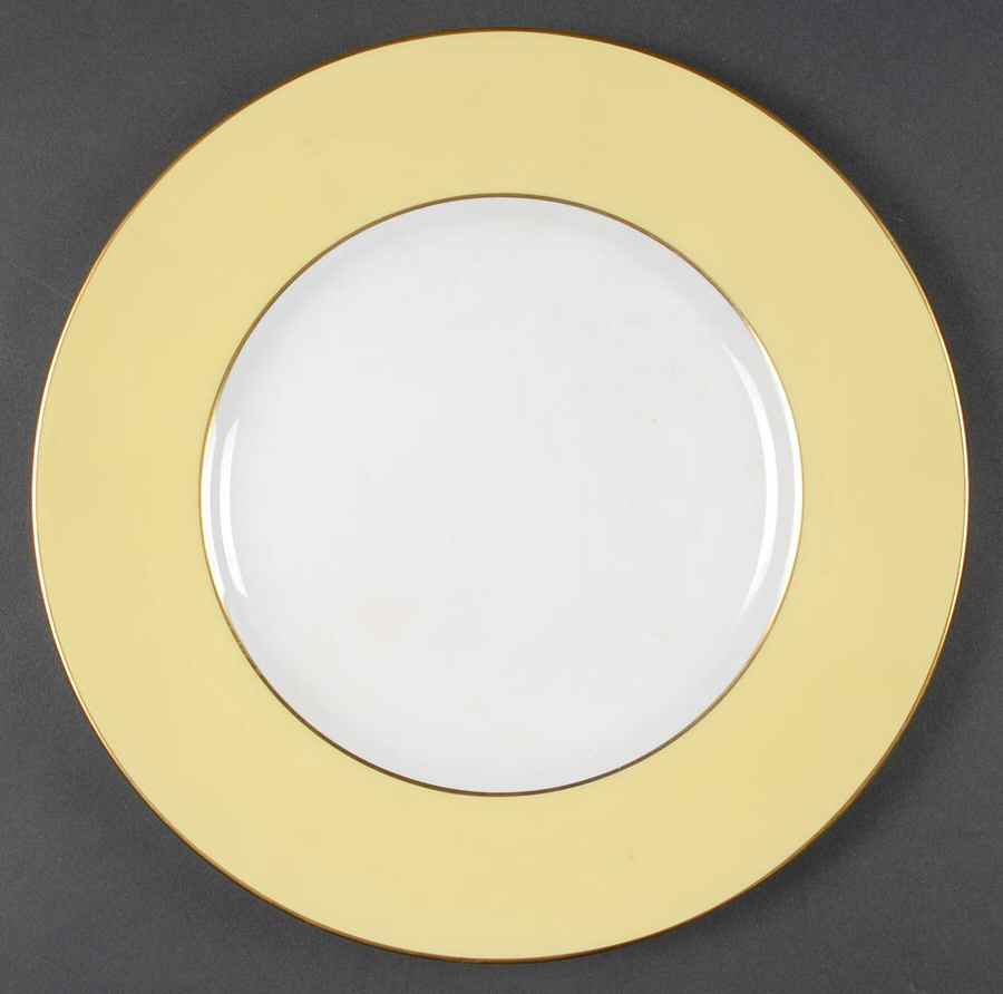 Asprey Yellow Dinner Plate by Royal Worcester-1