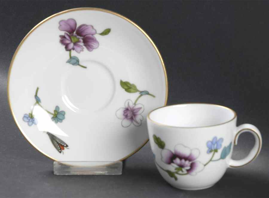 Astley (Oven To Table) Flat Demitasse Cup & Saucer Set by Royal Worcester-1