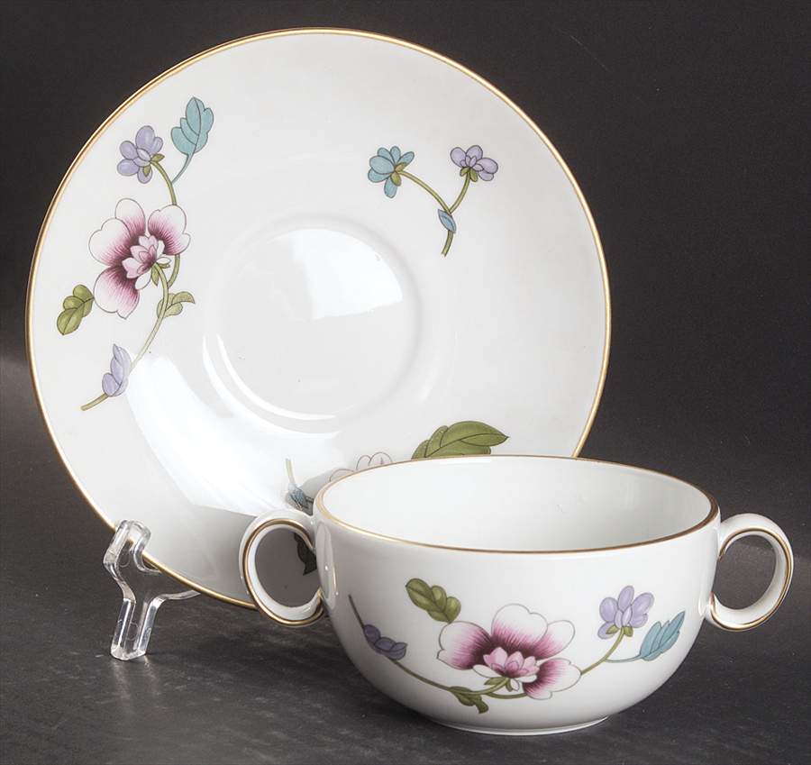Astley (Oven To Table) Flat Cream Soup Bowl & Saucer Set by Royal Worcester-1