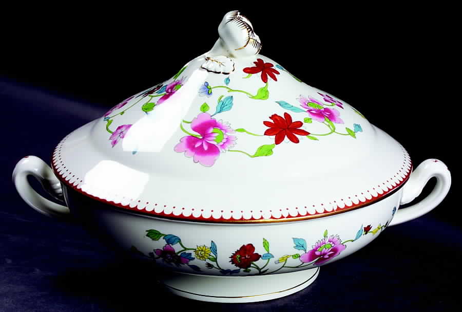 Astley (Bone) Round Covered Vegetable by Royal Worcester-1