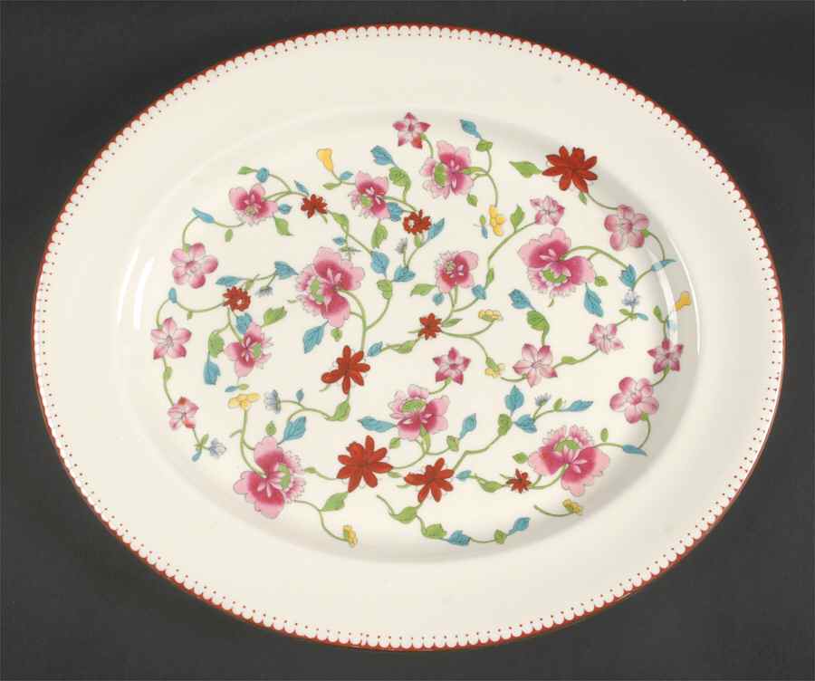 Astley (Bone) 15" Oval Serving Platter by Royal Worcester-1