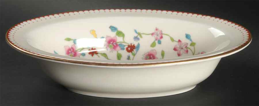 Astley (Bone) 9" Oval Vegetable Bowl by Royal Worcester-1