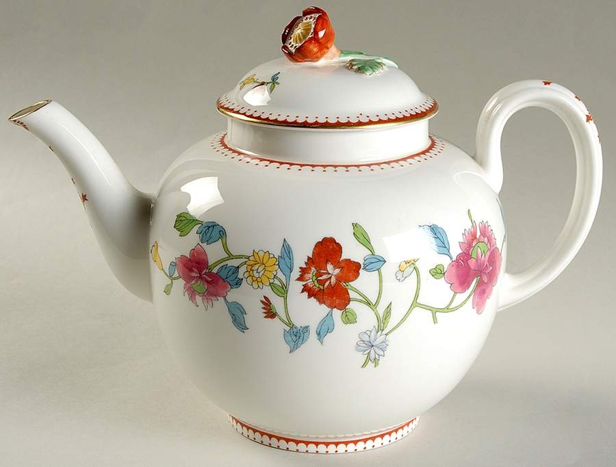 Astley (Bone) Teapot & Lid by Royal Worcester-1