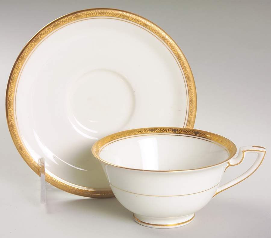 Athena Footed Cup & Saucer Set by Royal Worcester-1