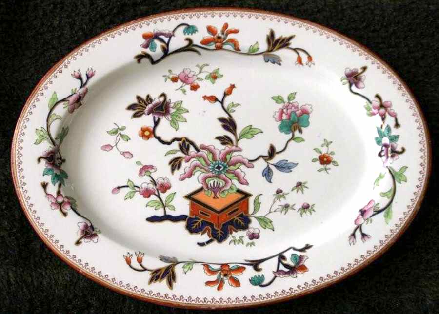 B642 12" Oval Serving Platter by Royal Worcester-1