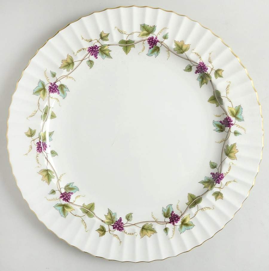 Bacchanal (Cream Background) 15" Chop Plate (Round Platter) by Royal Worcester-1