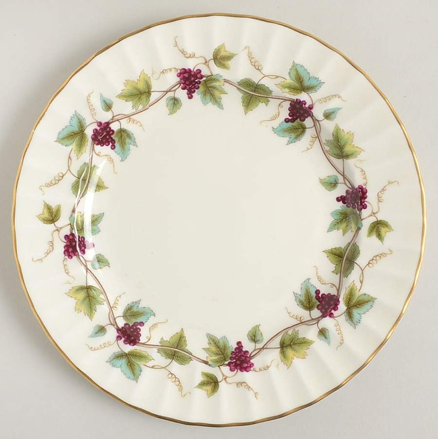 Bacchanal (Cream Background) Salad Plate by Royal Worcester-1