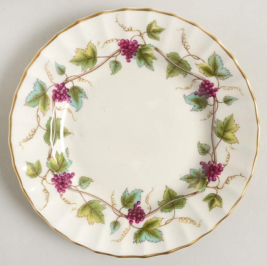 Bacchanal (Cream Background) Bread & Butter Plate by Royal Worcester-1