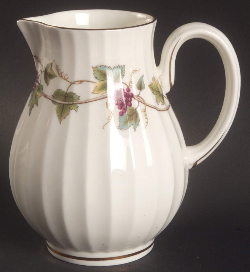 Bacchanal (Cream Background) 18 Oz Pitcher by Royal Worcester-1