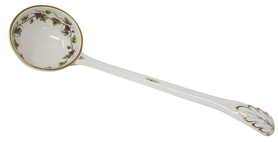 Bacchanal (Cream Background) Tureen Ladle by Royal Worcester-1
