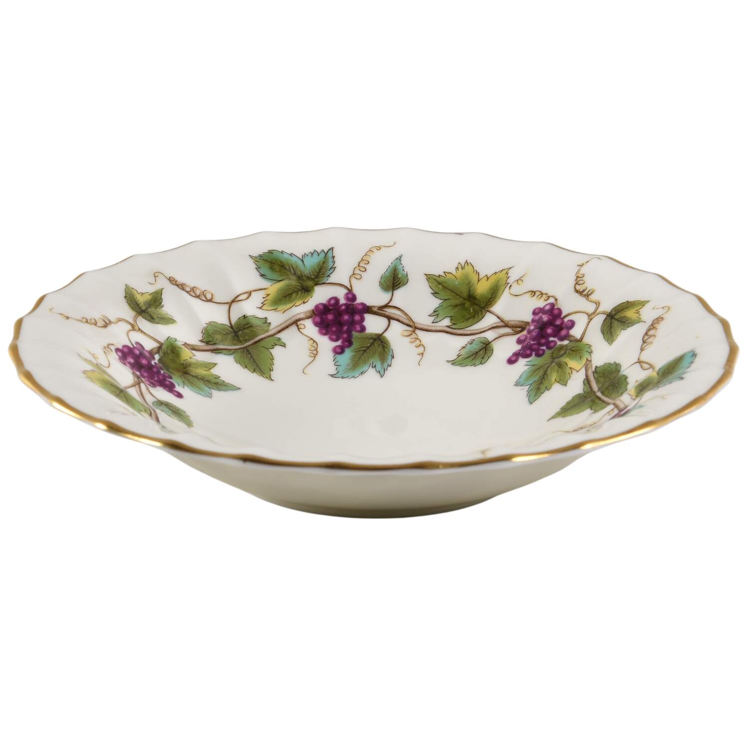 Bacchanal (Cream Background) Fruit/Dessert (Sauce) Bowl by Royal Worcester-1