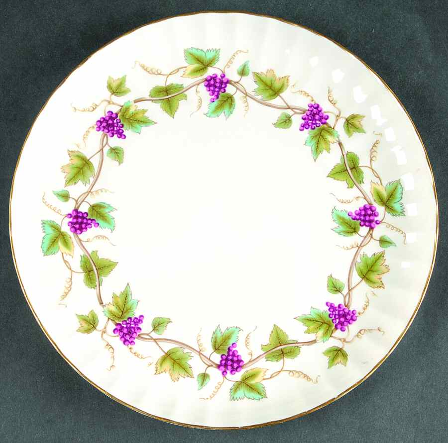 Bacchanal (Cream Background) Cake Plate by Royal Worcester-1