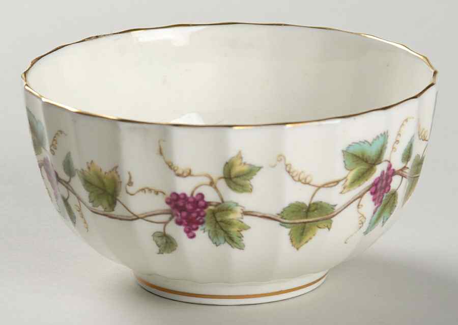 Bacchanal (Cream Background) Open Sugar Bowl by Royal Worcester-1