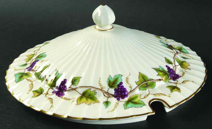 Bacchanal (Cream Background) Lid for Tureen by Royal Worcester-1