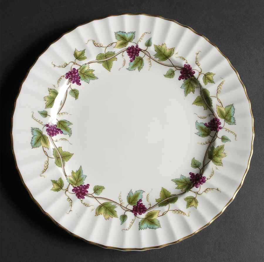 Bacchanal (Cream Background) Large Rim Soup Bowl by Royal Worcester-1