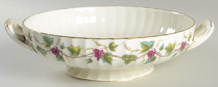 Bacchanal (Cream Background) Round Vegetable No Lid by Royal Worcester-1