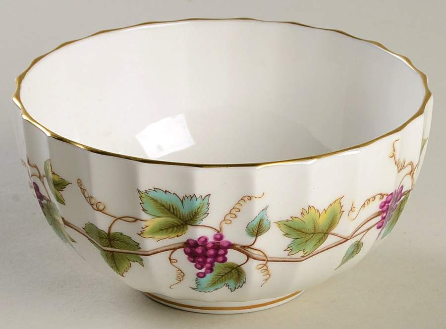 Bacchanal (White Background) Open Sugar Bowl by Royal Worcester-1