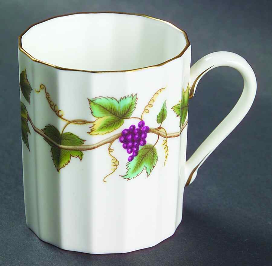 Bacchanal (White Background) Flat Demitasse Cup by Royal Worcester-1