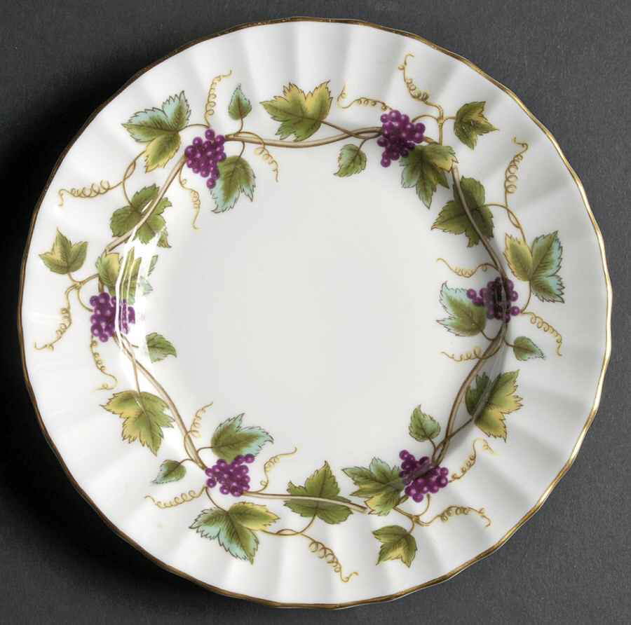 Bacchanal (White Background) Bread & Butter Plate by Royal Worcester-1