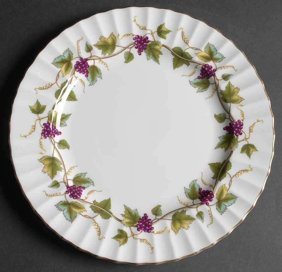 Bacchanal (White Background) Luncheon Plate by Royal Worcester-1