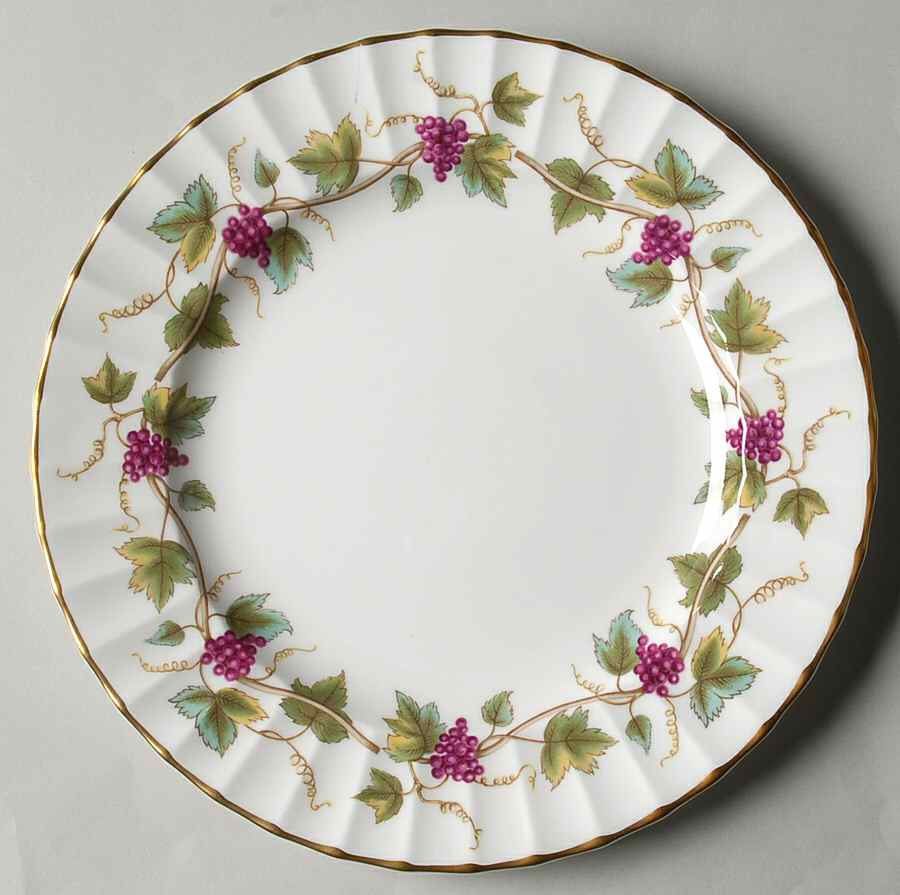 Bacchanal (White Background) Salad Plate by Royal Worcester-1