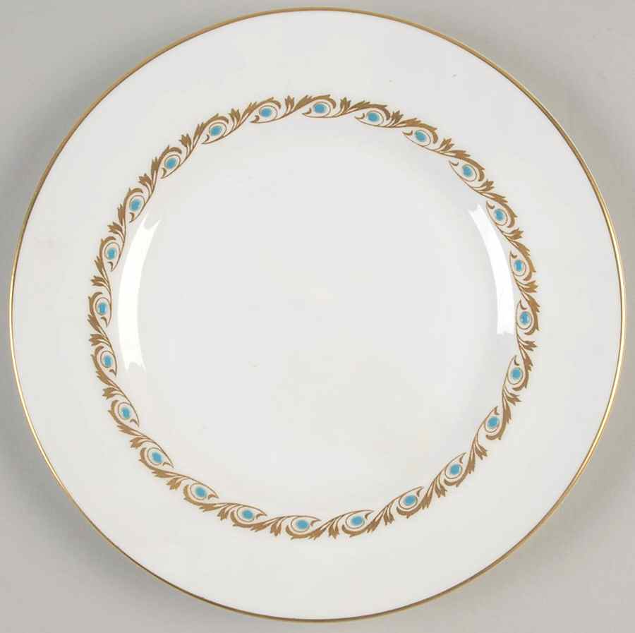 Baguette Turquoise Salad Plate by Royal Worcester-1