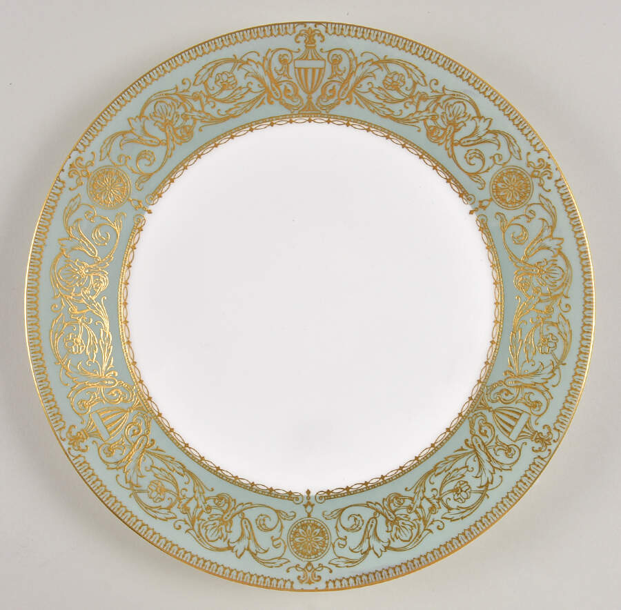 Balmoral Green Cookie Plate by Royal Worcester-1