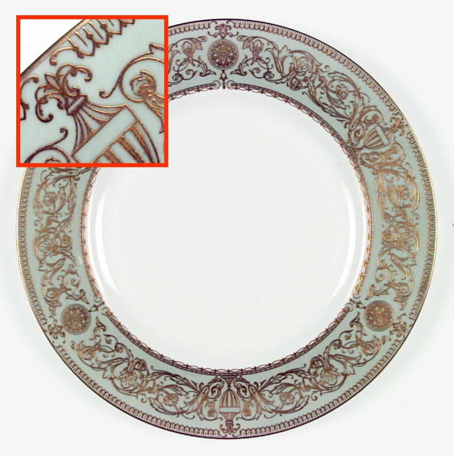 Balmoral Green Dinner Plate by Royal Worcester-1
