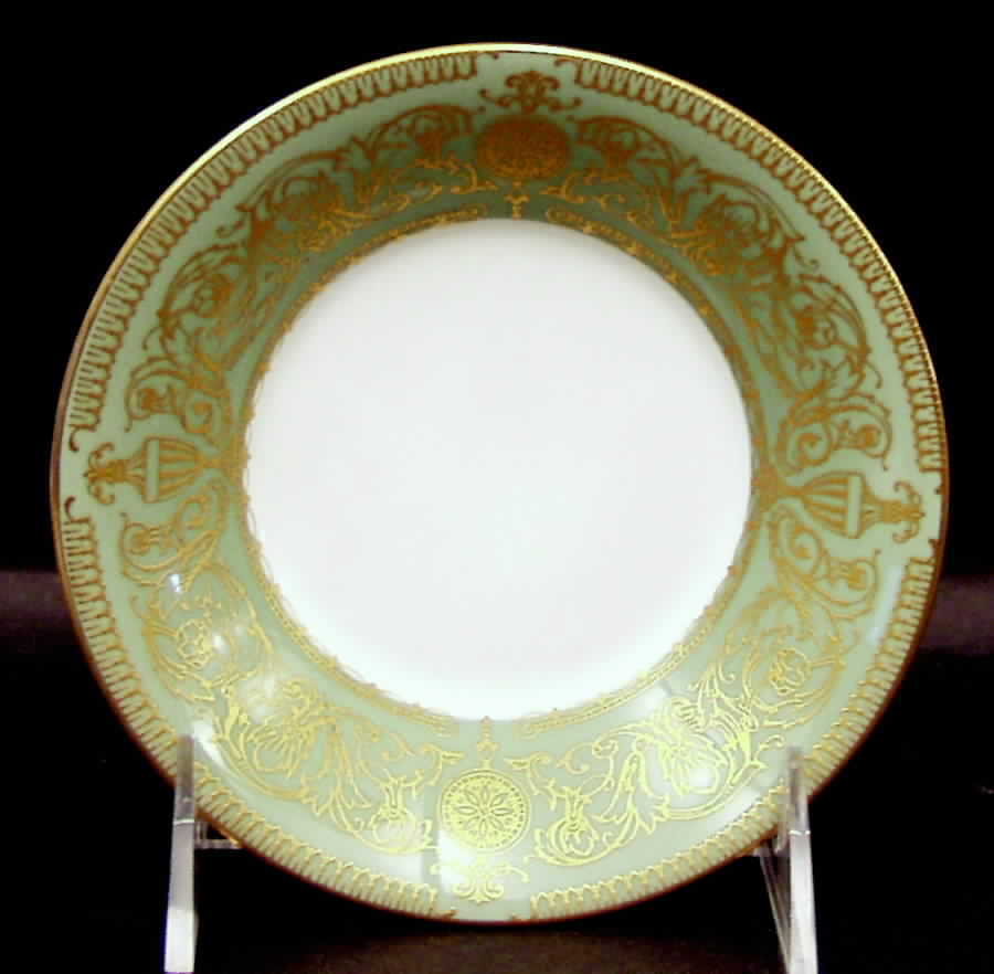 Balmoral Green Fruit/Dessert (Sauce) Bowl by Royal Worcester-1