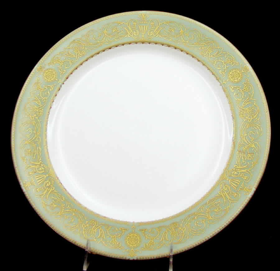 Balmoral Green 12" Chop Plate (Round Platter) by Royal Worcester-1