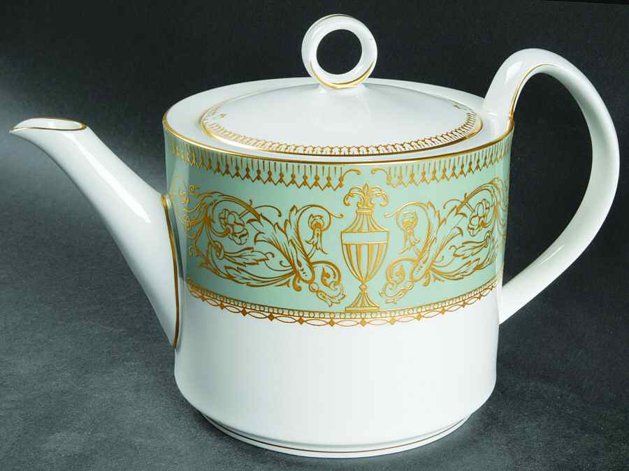 Balmoral Green Teapot & Lid by Royal Worcester-1