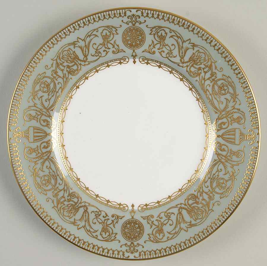 Balmoral Green Bread & Butter Plate by Royal Worcester-1