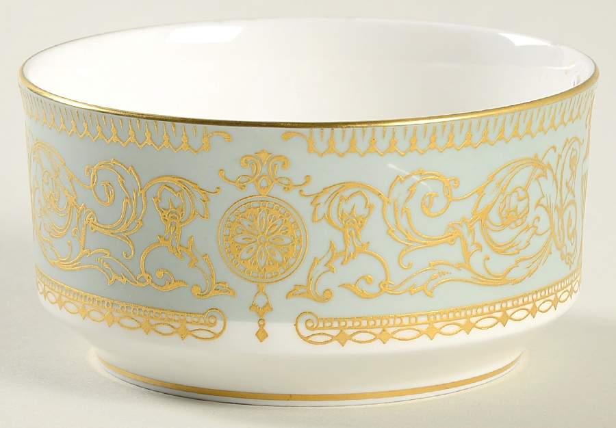 Balmoral Green Mini Open Sugar Bowl by Royal Worcester-1