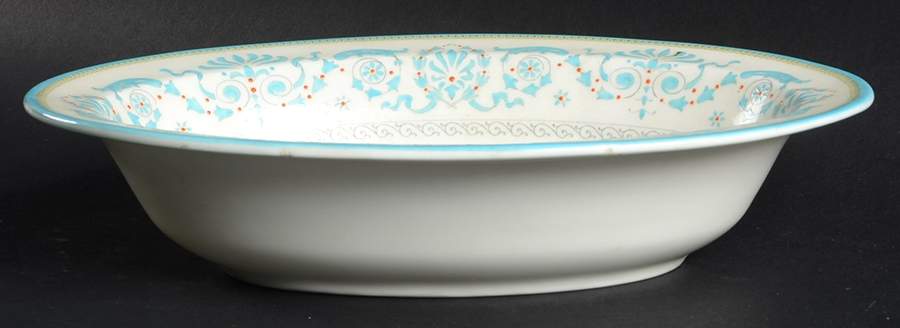 Beauchamp Blue 10" Oval Vegetable Bowl by Royal Worcester-1