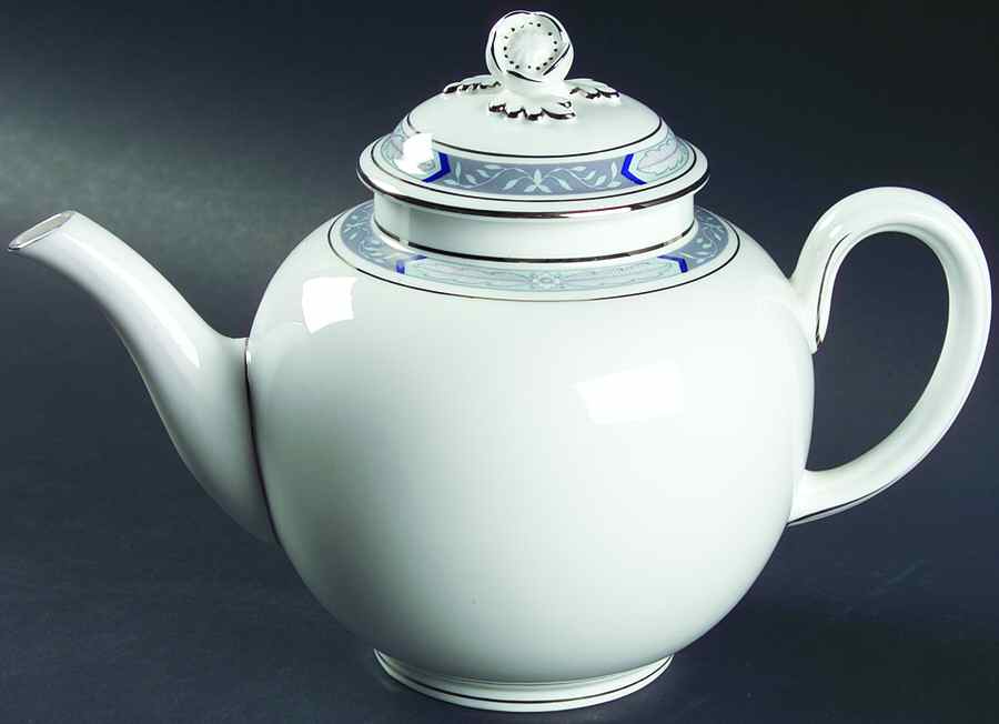Beaufort Blue Teapot & Lid by Royal Worcester-1