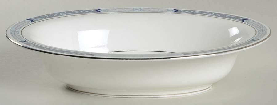 Beaufort Blue 10" Oval Vegetable Bowl by Royal Worcester-1