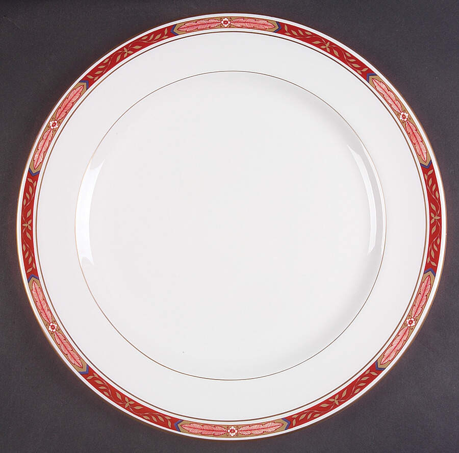 Beaufort Rust Red 12" Chop Plate (Round Platter) by Royal Worcester-1