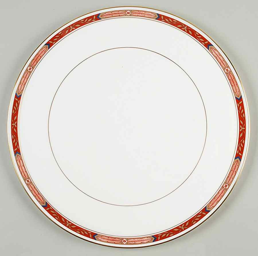 Beaufort Rust Red Cake Plate by Royal Worcester-1