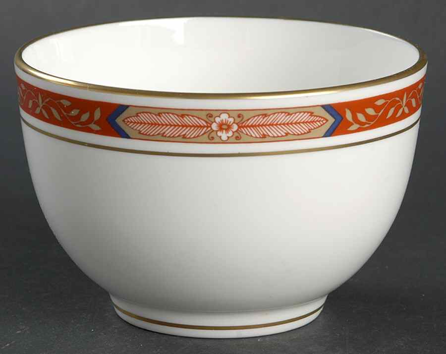 Beaufort Rust Red Open Sugar Bowl by Royal Worcester-1