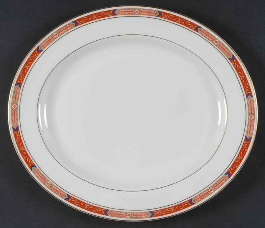 Beaufort Rust Red 15" Oval Serving Platter by Royal Worcester-1