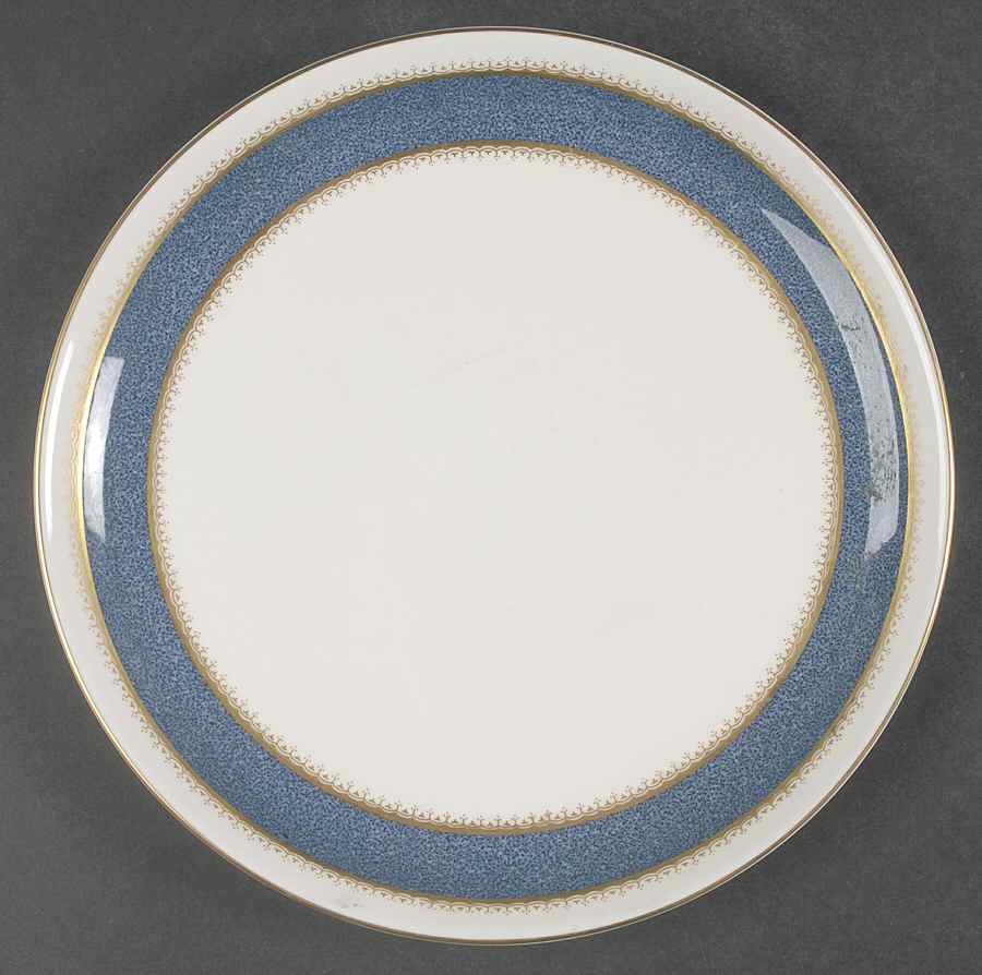 Belvoir Blue Cake Plate by Royal Worcester-1