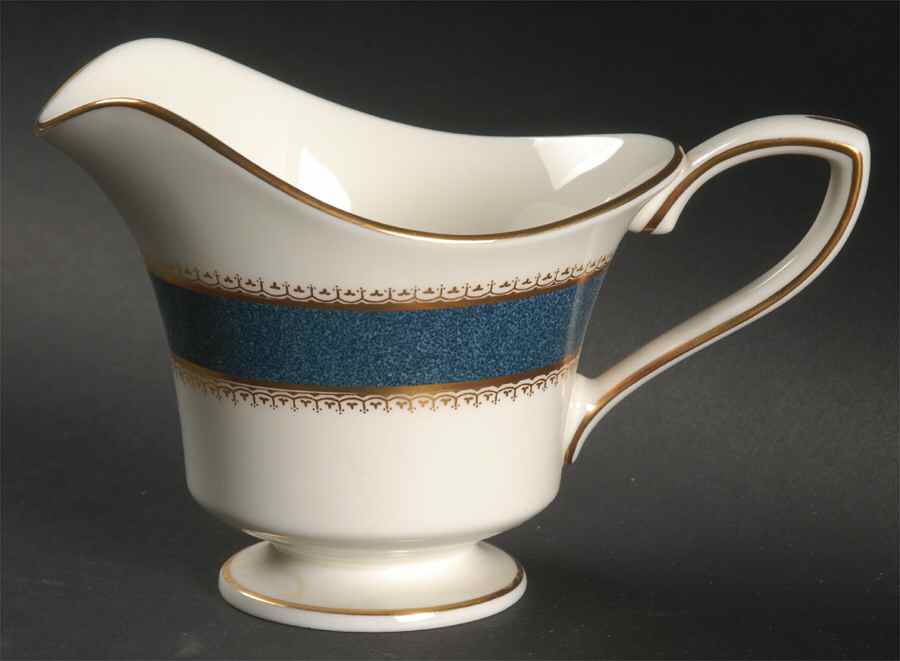 Belvoir Blue Creamer by Royal Worcester-1
