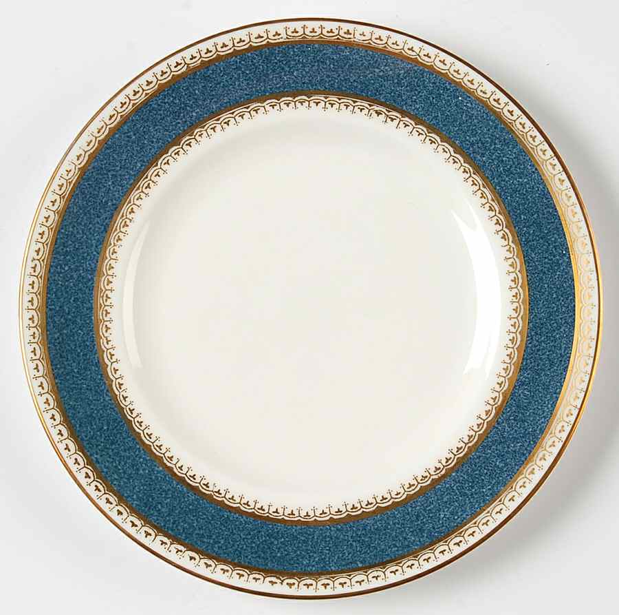 Belvoir Blue Bread & Butter Plate by Royal Worcester-1