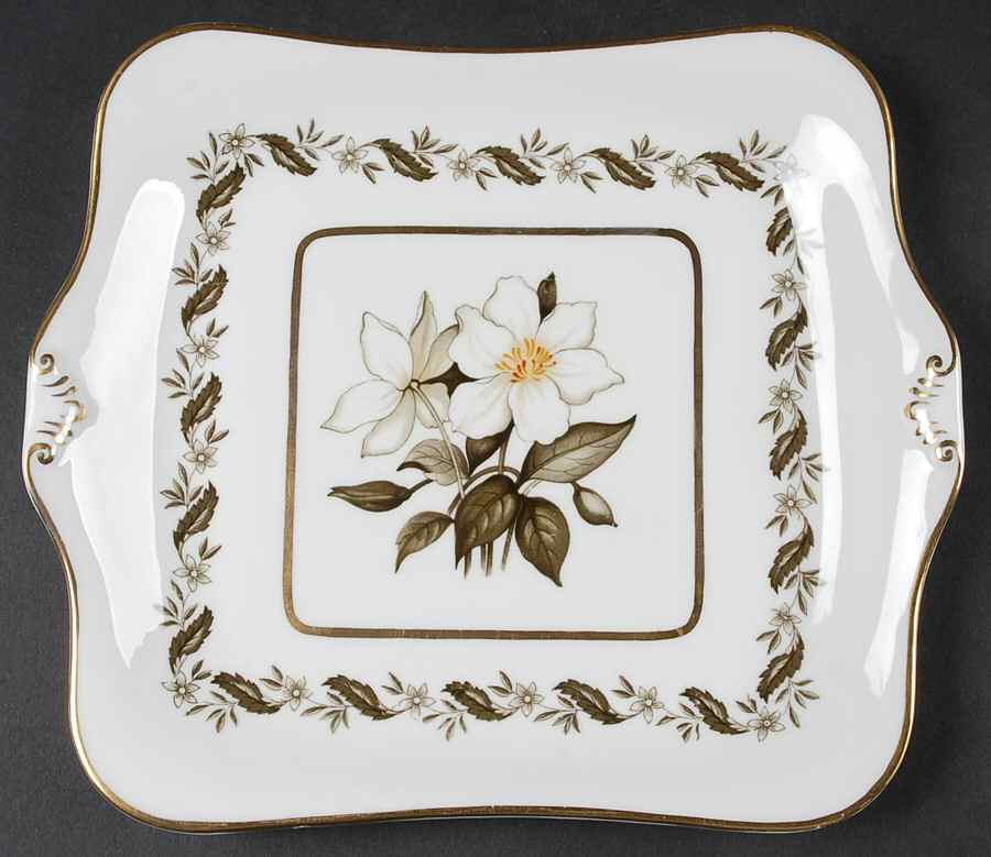 Bernina Square Handled Cake Plate by Royal Worcester-1