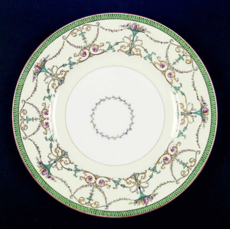 Bessborough Green Dinner Plate by Royal Worcester-1