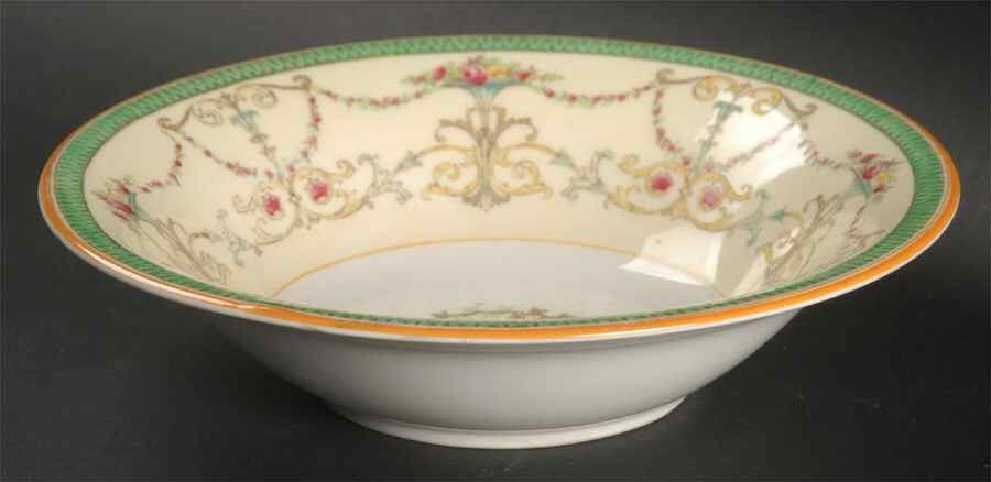 Bessborough Green Coupe Cereal Bowl by Royal Worcester-1