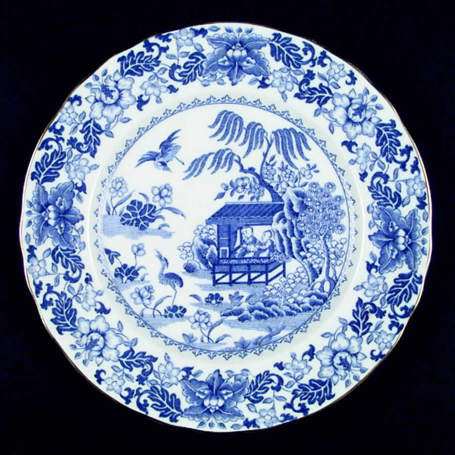 Blue Broseley Dinner Plate by Royal Worcester-1
