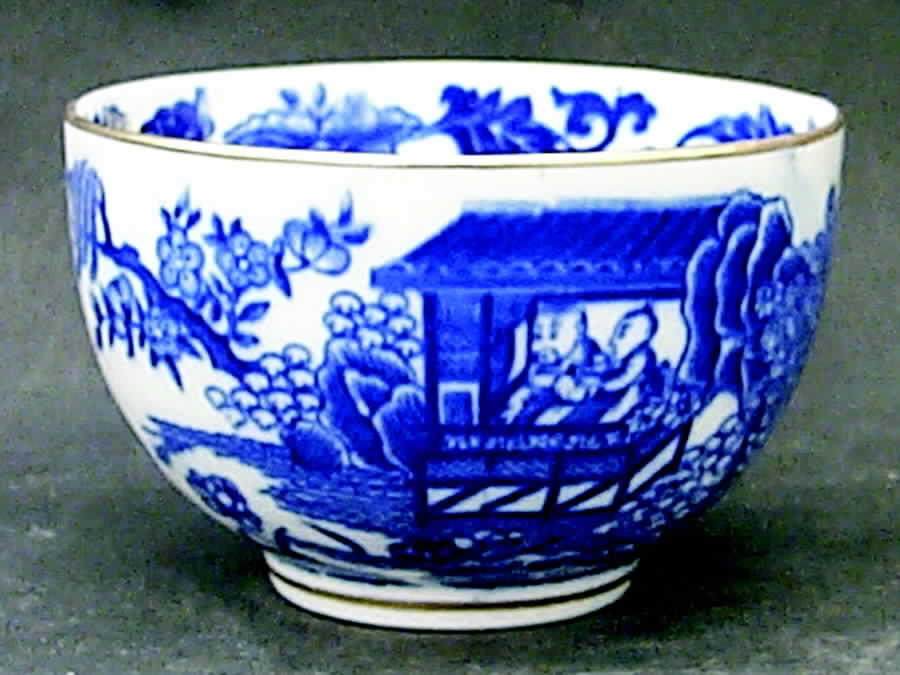 Blue Broseley Individual Open Sugar Bowl by Royal Worcester-1