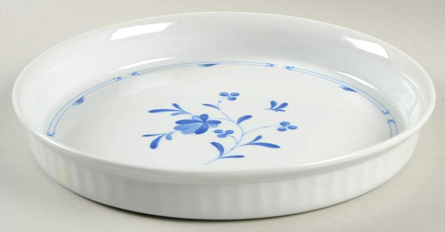 Blue Bow 10" Quiche by Royal Worcester-1